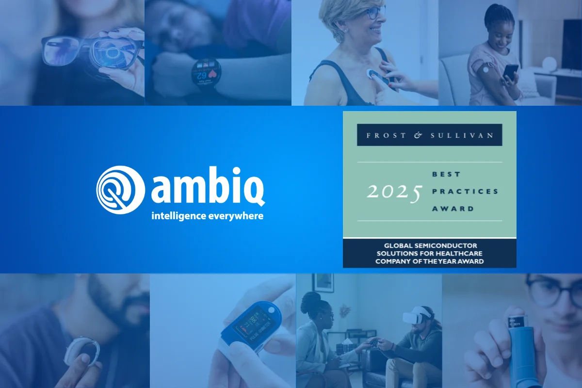 Ambiq Wins 2025 Global Company of the Year Award for Healthcare Semiconductor Innovation