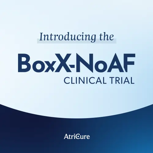 AtriCure is successful in getting the first patient treatment in the BoxX-NoAF clinical trial