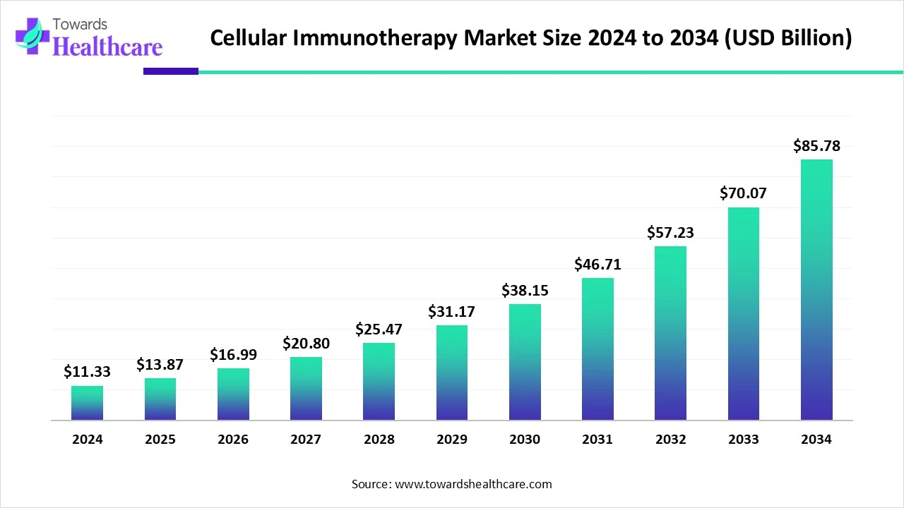 Cellular Immunotherapy Market Size 2024 to 2034